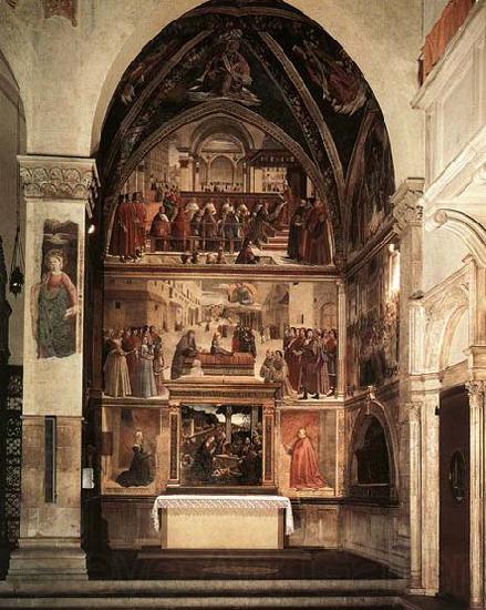 GHIRLANDAIO, Domenico View of the Sassetti Chapel Spain oil painting art